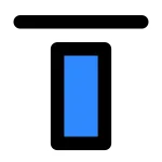 Align Top SVG Icon